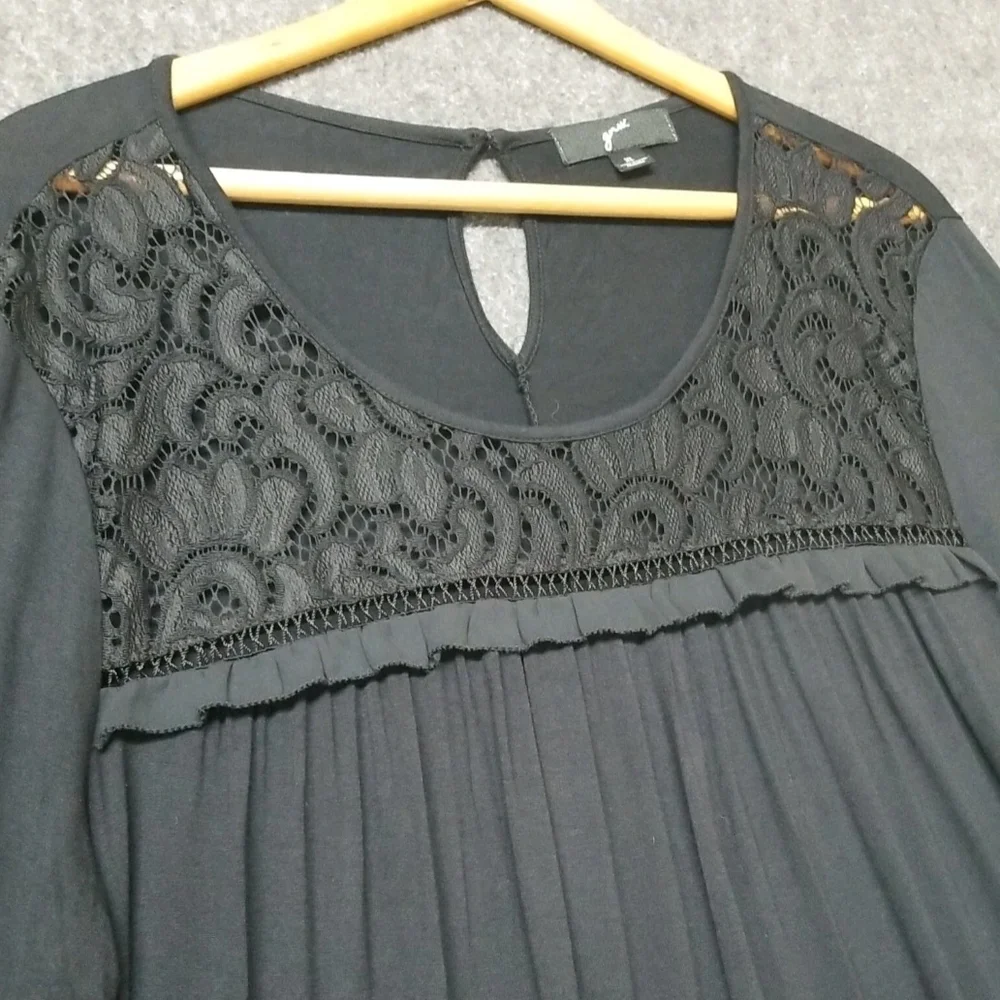 Women's Dressy Black Top Long Sleeve GNW Womens Size XL